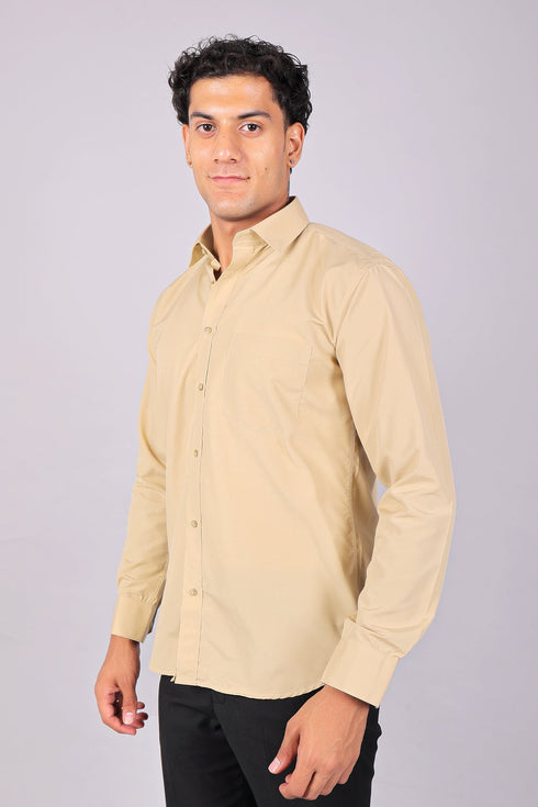 Veshbhoshaa Bluebird Sepia Men'S Office Shirt